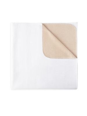 Alta Reversible Cotton Blanket - White - Size King - White - Size King