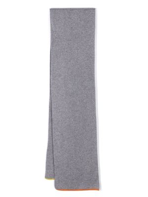 Altea contrasting-trim cashmere scarf - Grey