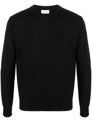 Altea crew-neck fine-knit jumper - Black