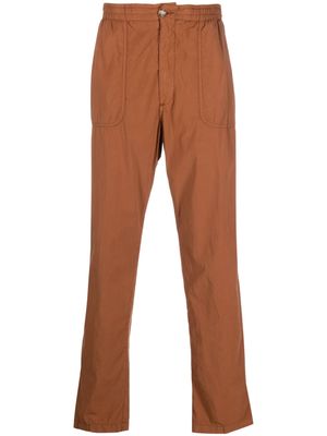 Altea elasticated linen trousers - Brown