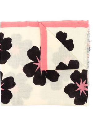 Altea floral-print knit scarf - Pink