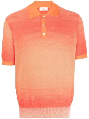 Altea gradient-effect shortsleeved polo shirt - Orange