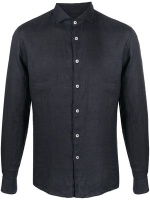 Altea linen long-sleeve shirt - Blue