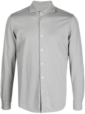Altea long-sleeve stretch-cotton shirt - Grey