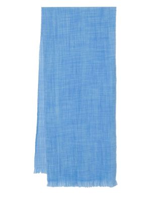 Altea mélange-effect virgin wool scarf - Blue
