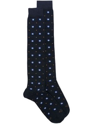 Altea polka dot-pattern knee-high socks - Blue