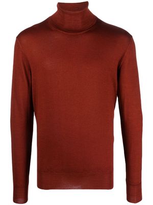 Altea roll-neck virgin wool jumper - Red