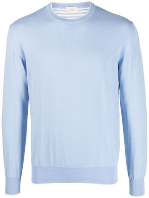 Altea round-neck cotton jumper - Blue