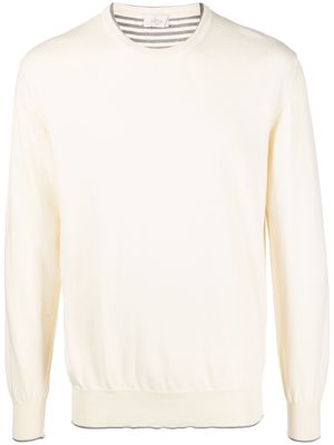 Altea round-neck cotton jumper - Neutrals