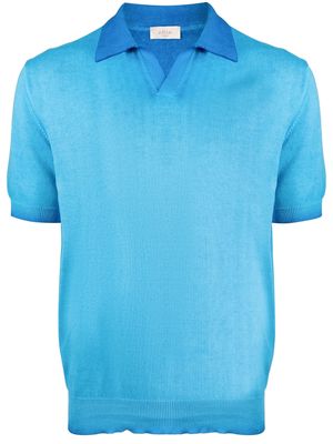 Altea short-sleeved cotton polo shirt - Blue