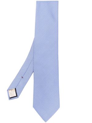 Altea textured pointed-tip tie - Blue