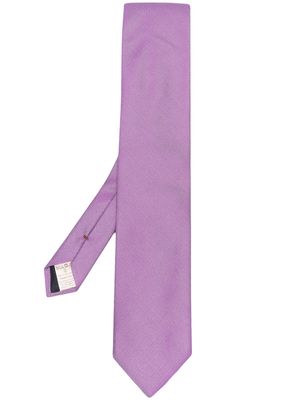 Altea textured pointed-tip tie - Purple