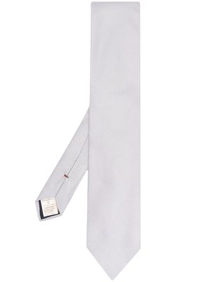Altea textured pointed-tip tie - Silver