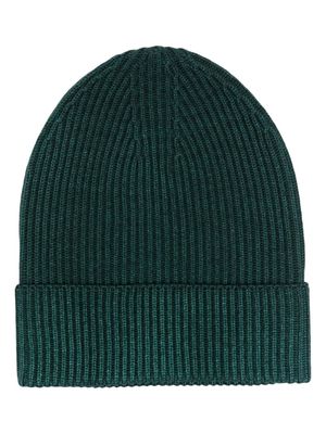 Altea turn-up ribbed-knit beanie - Green