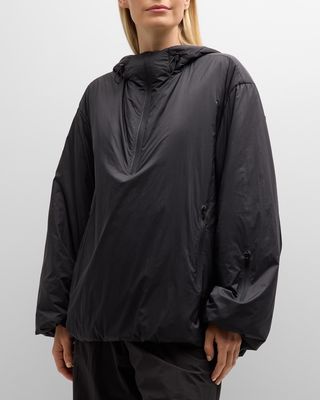 Althena Padded Hooded Quarter-Zip Track Jacket
