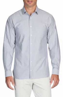 Alton Lane Mason Everyday Cotton Button-Up Shirt in Grey Oxford