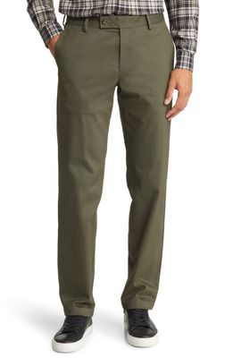 Alton Lane Motion Brushed Stretch Cotton Chinos in Olive