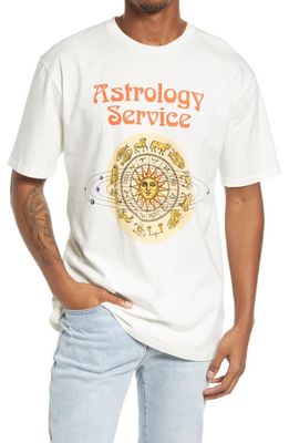Altru Astrology Service Cotton Graphic Tee in Natural
