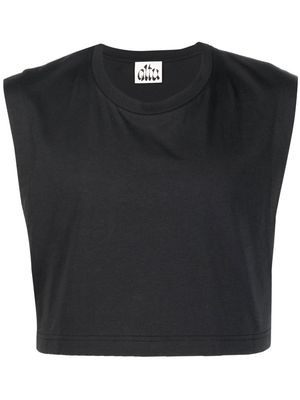 altu cropped cotton T-shirt - Black