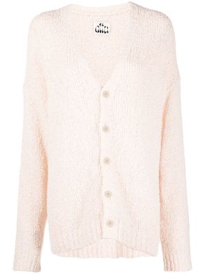 altu long-sleeve knit cardigan - Pink