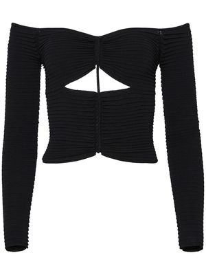 Altuzarra Adan cropped top - Black