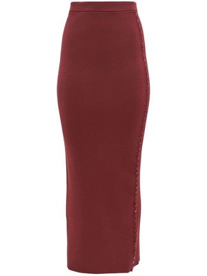 Altuzarra Bisa knitted maxi skirt - Red
