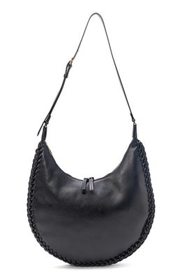 Altuzarra Braid Leather Crossbody Hobo Bag in 000001 Black