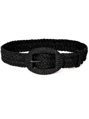 Altuzarra buckle-fastening raffia belt - Black