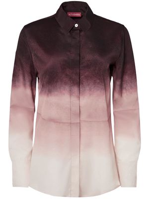 Altuzarra Chika gradient-effect silk shirt - Neutrals