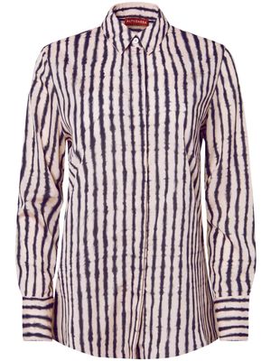 Altuzarra Chika striped silk shirt - Neutrals