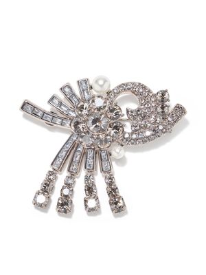 Altuzarra crystal-embellished brooch - Silver