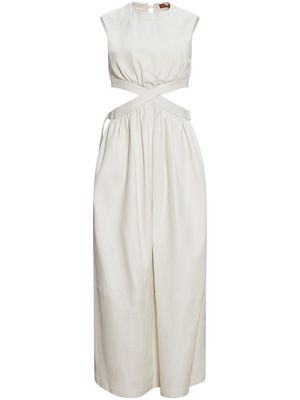 Altuzarra cut-out sleeveless dress - White