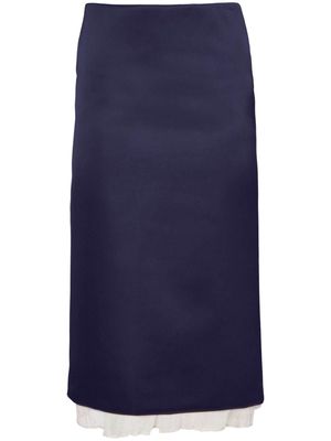 Altuzarra Fannie layered pencil skirt - Blue