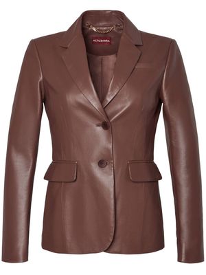 Altuzarra Fenice leather blazer - Brown