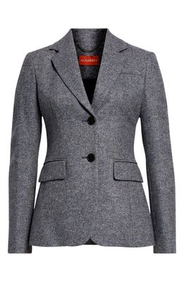 Altuzarra Fenice Wool Blend Jacket in Smokey Grey Melange