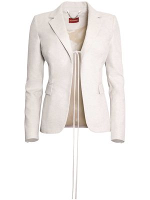 Altuzarra Gardner tailored lace-up jacket - Neutrals