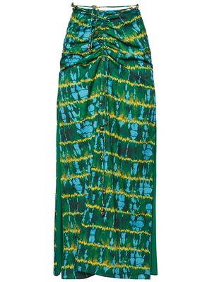 Altuzarra graphic-print skirt - Green