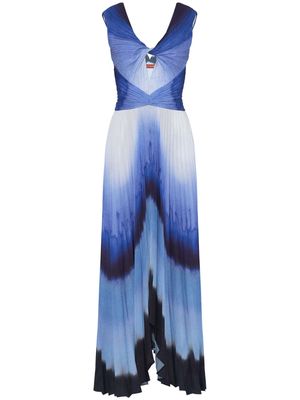 Altuzarra Kalymnos Shibori-print maxi dress - Blue