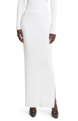 Altuzarra Kefali Rib Sweater Skirt in 000101 Natural White