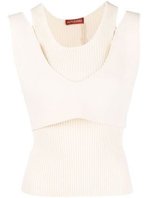 Altuzarra layered knitted top - Yellow