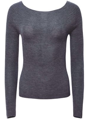 Altuzarra Lee logo-embroidered cashmere jumper - Grey