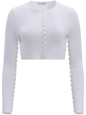 Altuzarra long sleeves cropped cardigan - White