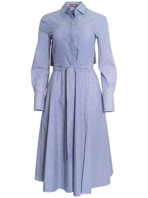 Altuzarra Lucie striped cotton dress - Blue