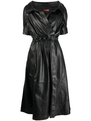 Altuzarra Lydia leather midi dress - Black