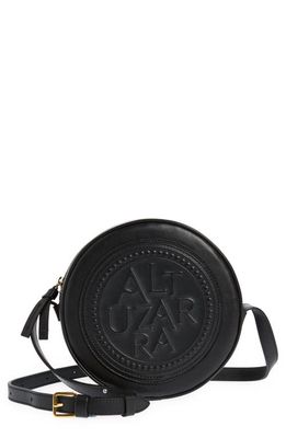 Altuzarra Medallion Coin Leather Crossbody Bag in Black