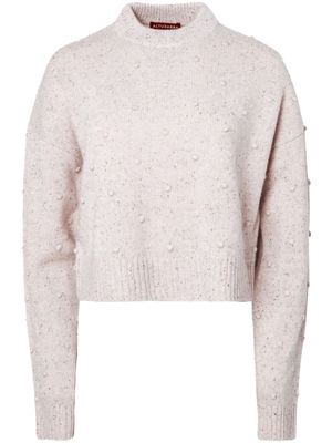 Altuzarra Melville popcorn-knit cashmere jumper - Pink