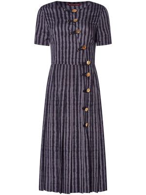 Altuzarra Myrtle striped midi dress - Neutrals