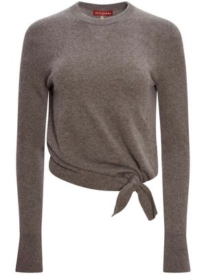 Altuzarra Nalini knot-detail cashmere jumper - Grey