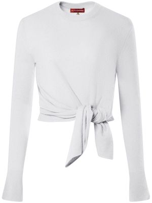 Altuzarra Nalini knot-detail cashmere jumper - White
