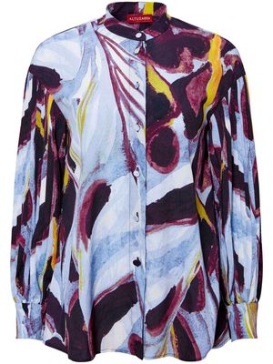 Altuzarra Patsy abstract-pattern print blouse - Blue